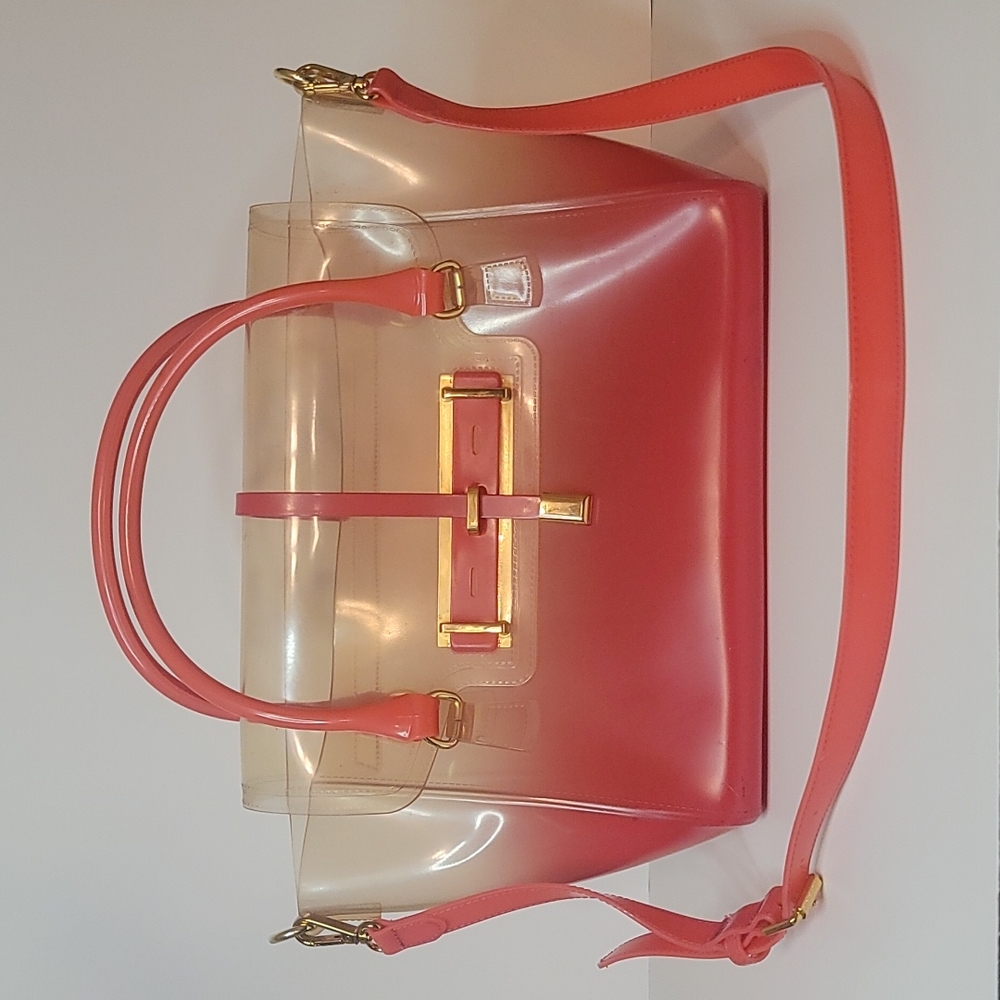 Vince Camuto Jelly Pink/Clear Cross Body Bag